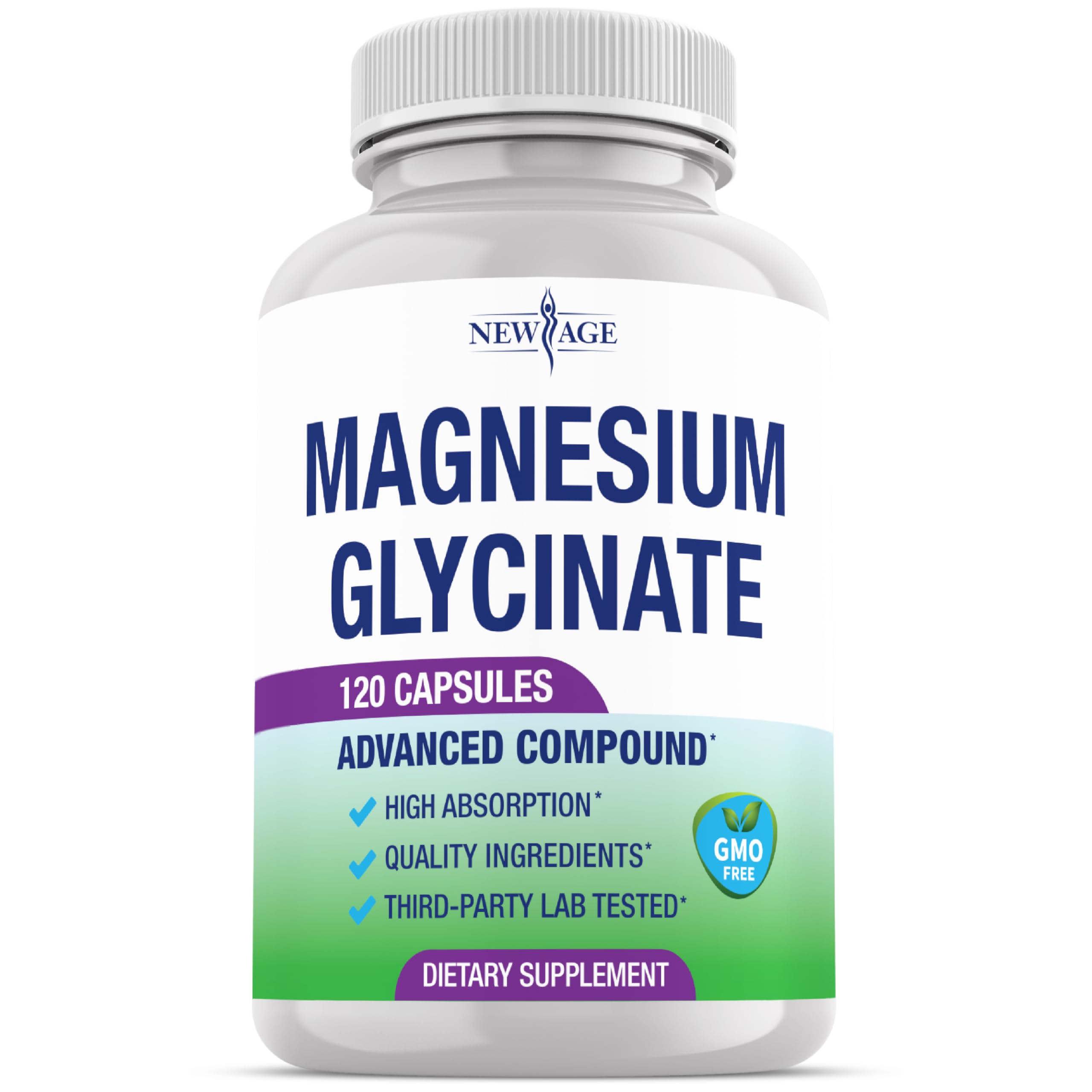 Magnesium Glycinate 500mg capsule - product side view