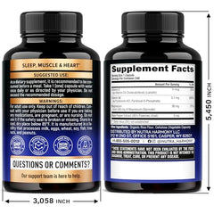 Close-up view of Magnesium Glycinate 500 mg capsules