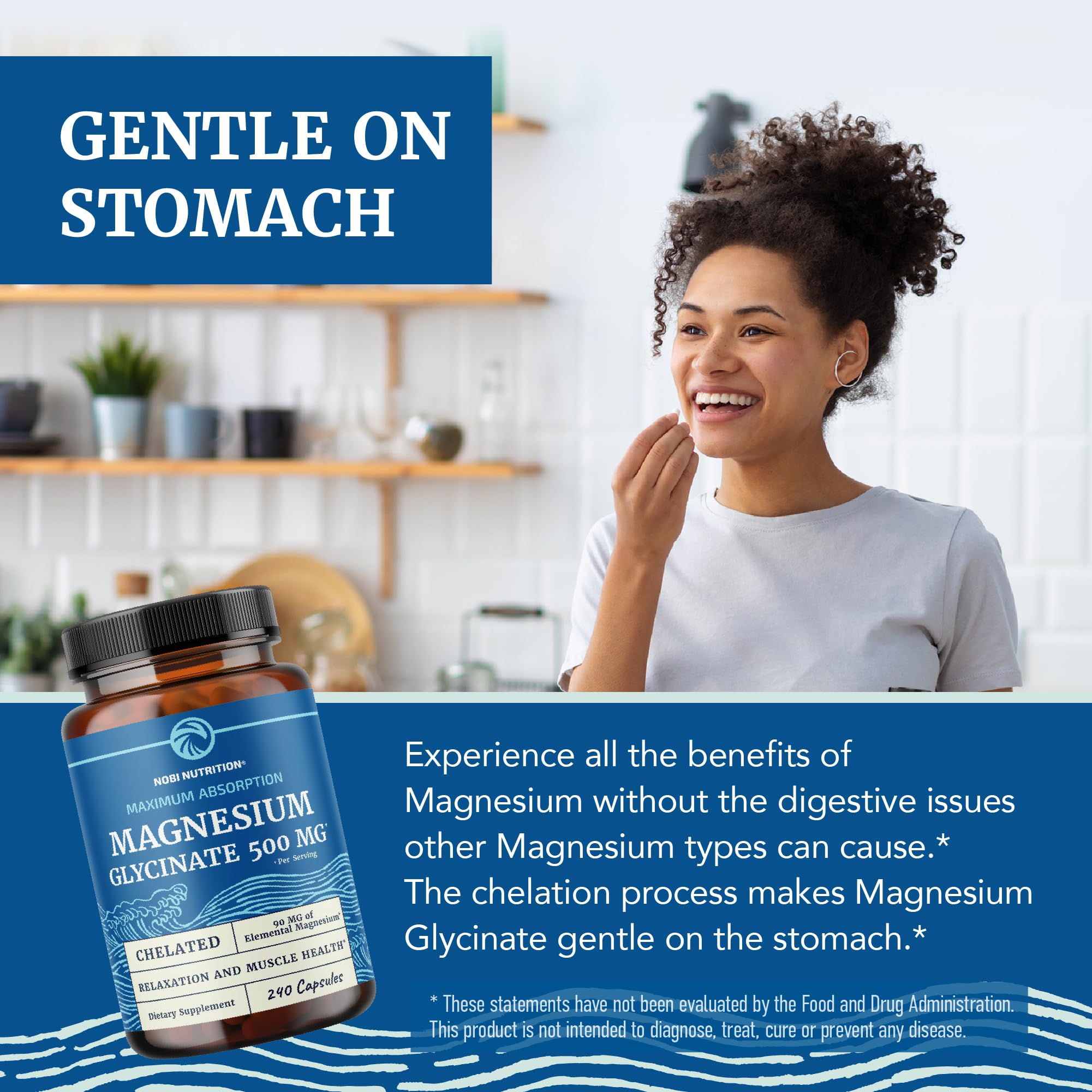 Magnesium glycinate suitable for both women and men