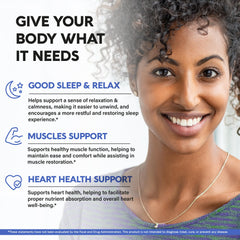 Supplement facts label for Magnesium Glycinate 500 mg