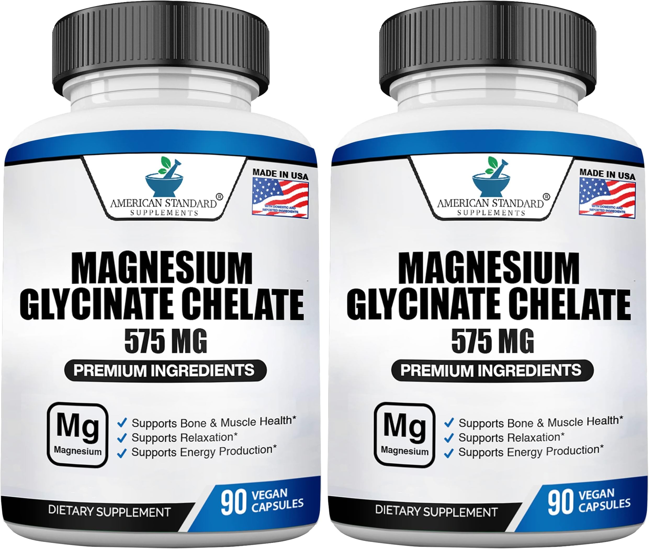 Magnesium Glycinate 575mg bottle with label