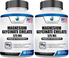Magnesium Glycinate 575mg bottle with label