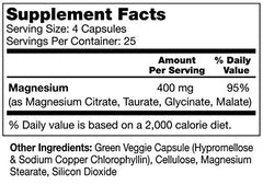 Magnesium glycinate capsule close-up