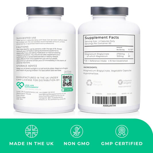 Magnesium Glycinate capsules - 240 count