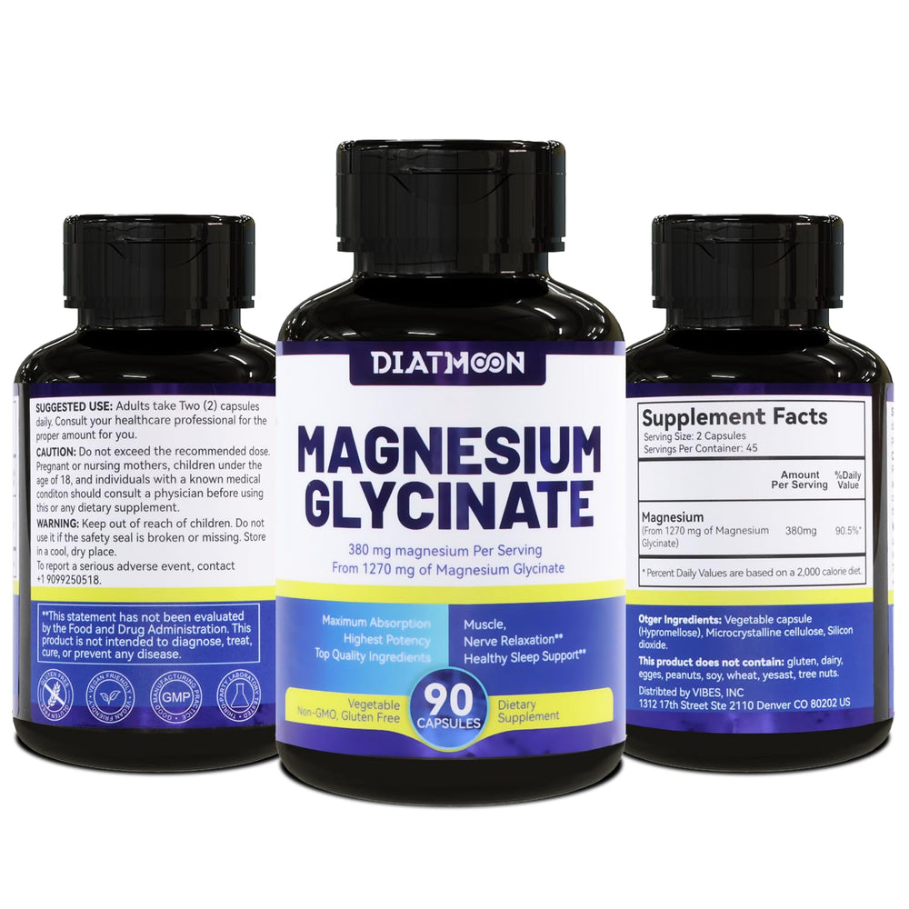 Magnesium Glycinate bottle and packaging