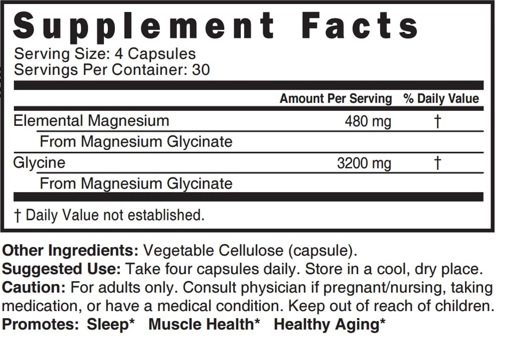 Graphic illustrating magnesium glycinate chelation for high absorption