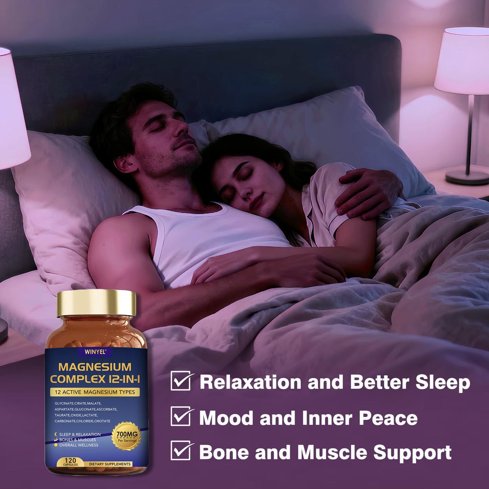 Close-up of Magnesium Glycinate, Citrate and Malate in the 12-in-1 formula