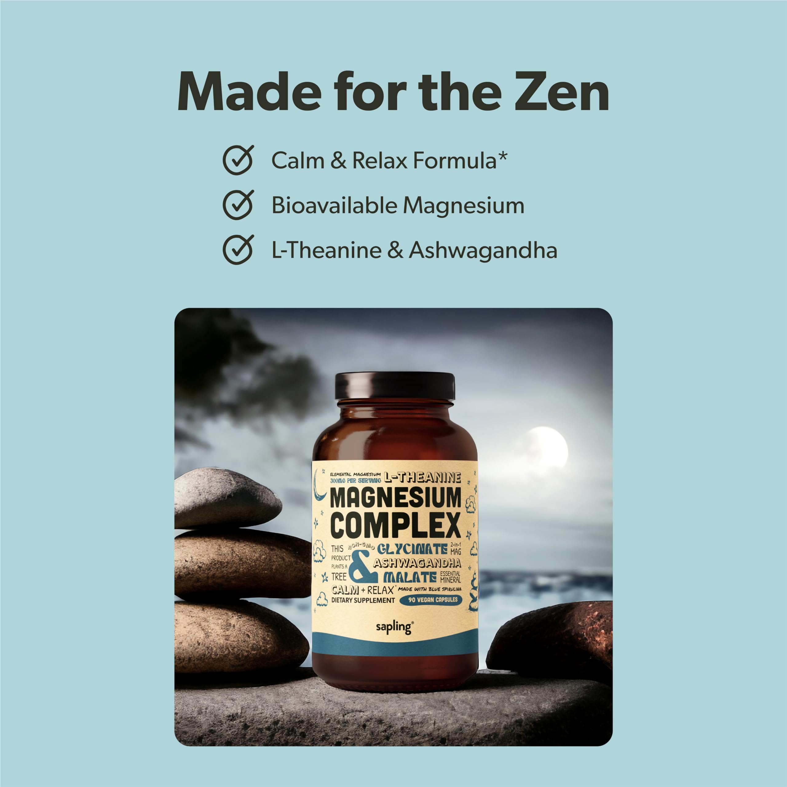 Ingredient highlights: chelated magnesium bisglycinate and malate