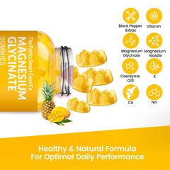 Magnesium Glycinate Gummies 1000mg bottle on white background