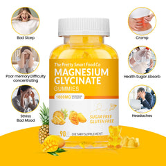 Close-up of bottle label showing 1000mg magnesium per serving