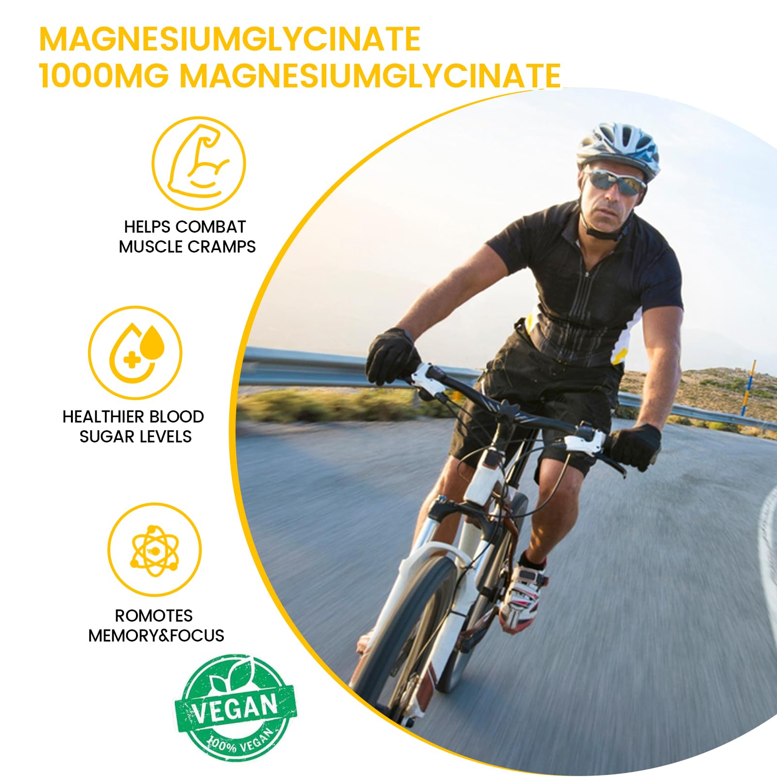 Nutrition facts panel of magnesium glycinate gummies