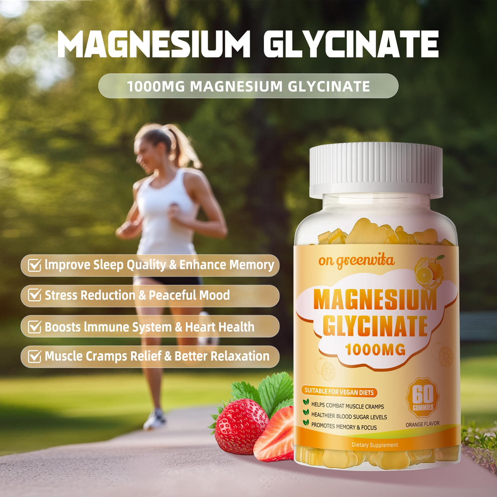Packaging of Magnesium Glycinate Gummies bottle