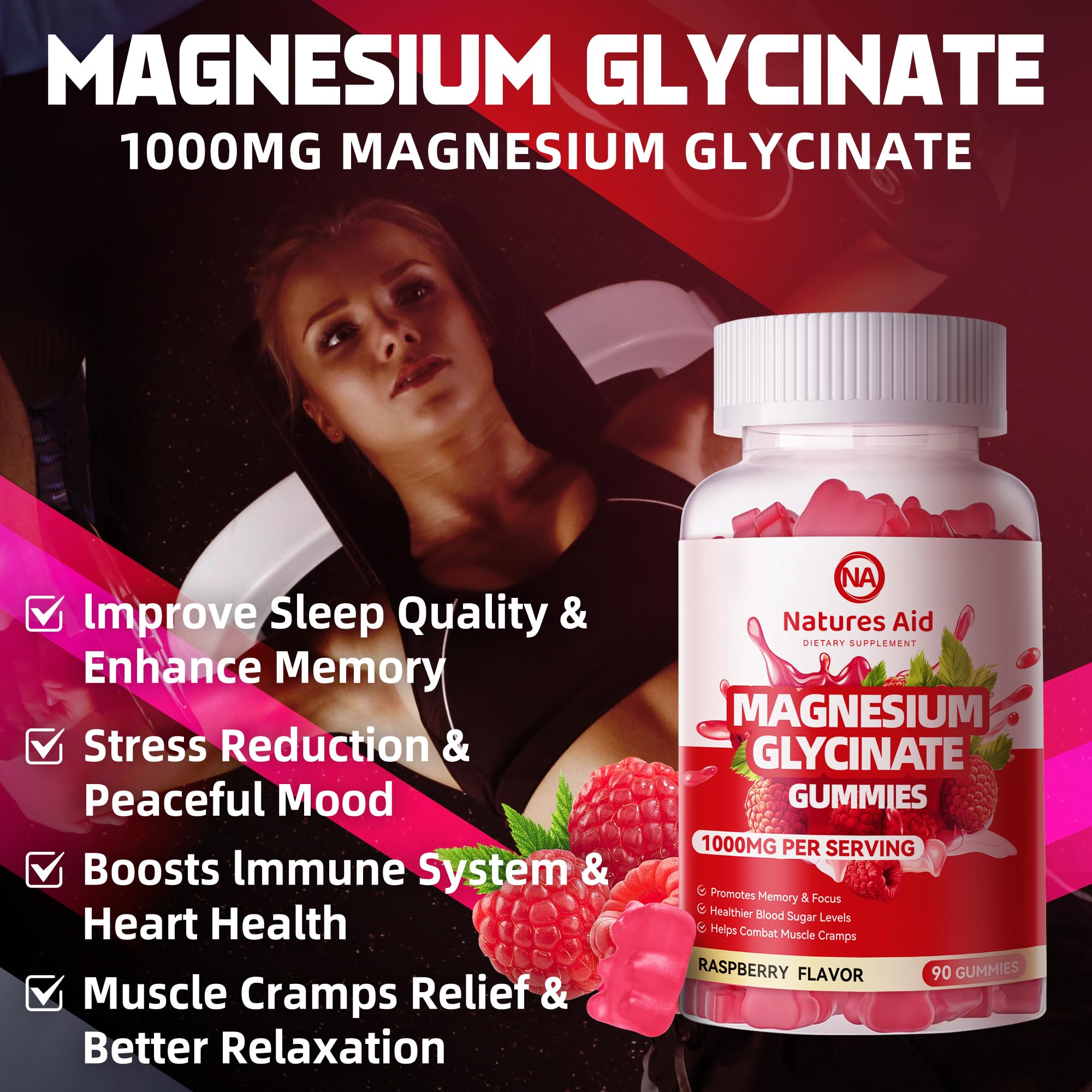 Family-friendly magnesium glycinate gummies for daily use