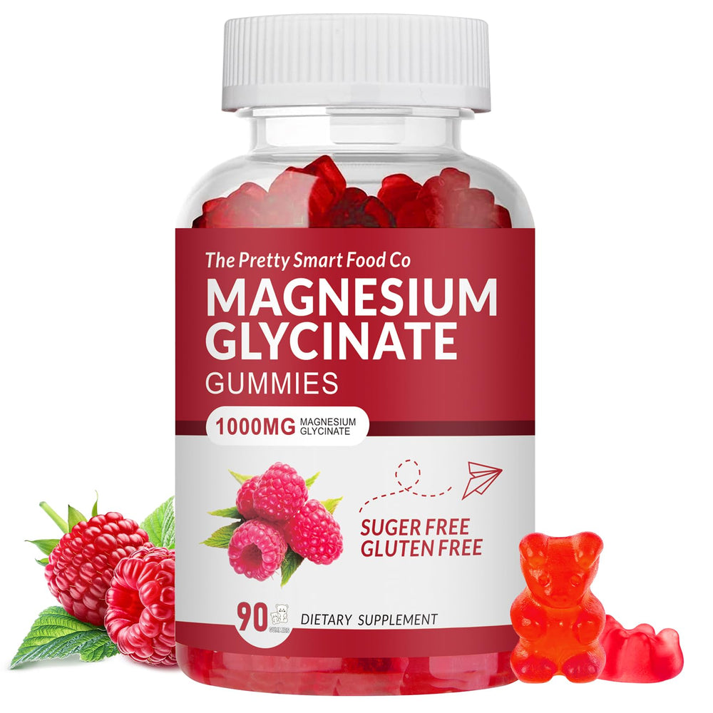 Magnesium Glycinate Gummies Raspberry 1000mg bottle