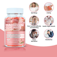 Label showing sugar-free magnesium glycinate formula