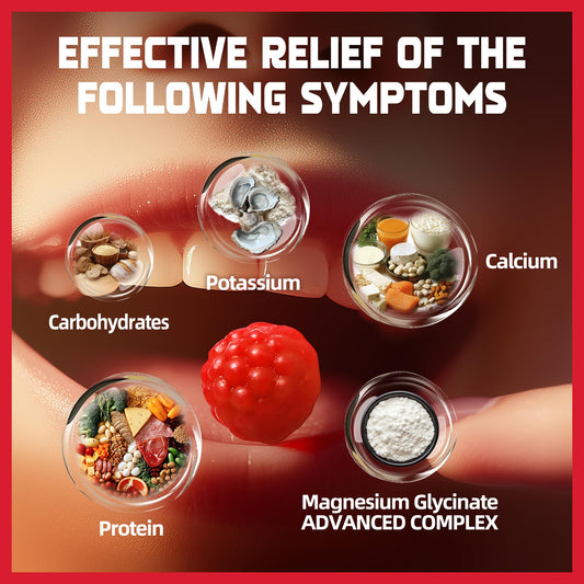 Label highlighting magnesium glycinate, vitamins D and B6 and potassium