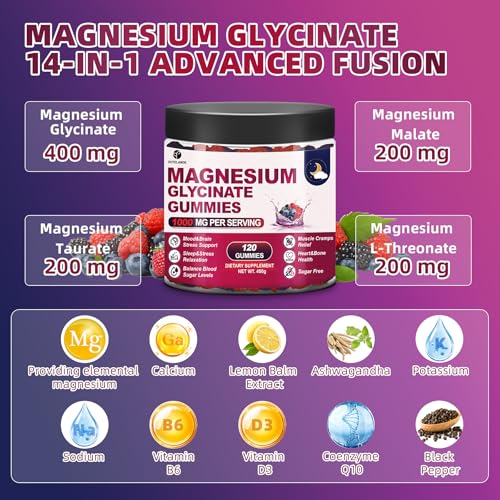 Flavor close-up blackberry magnesium glycinate gummy