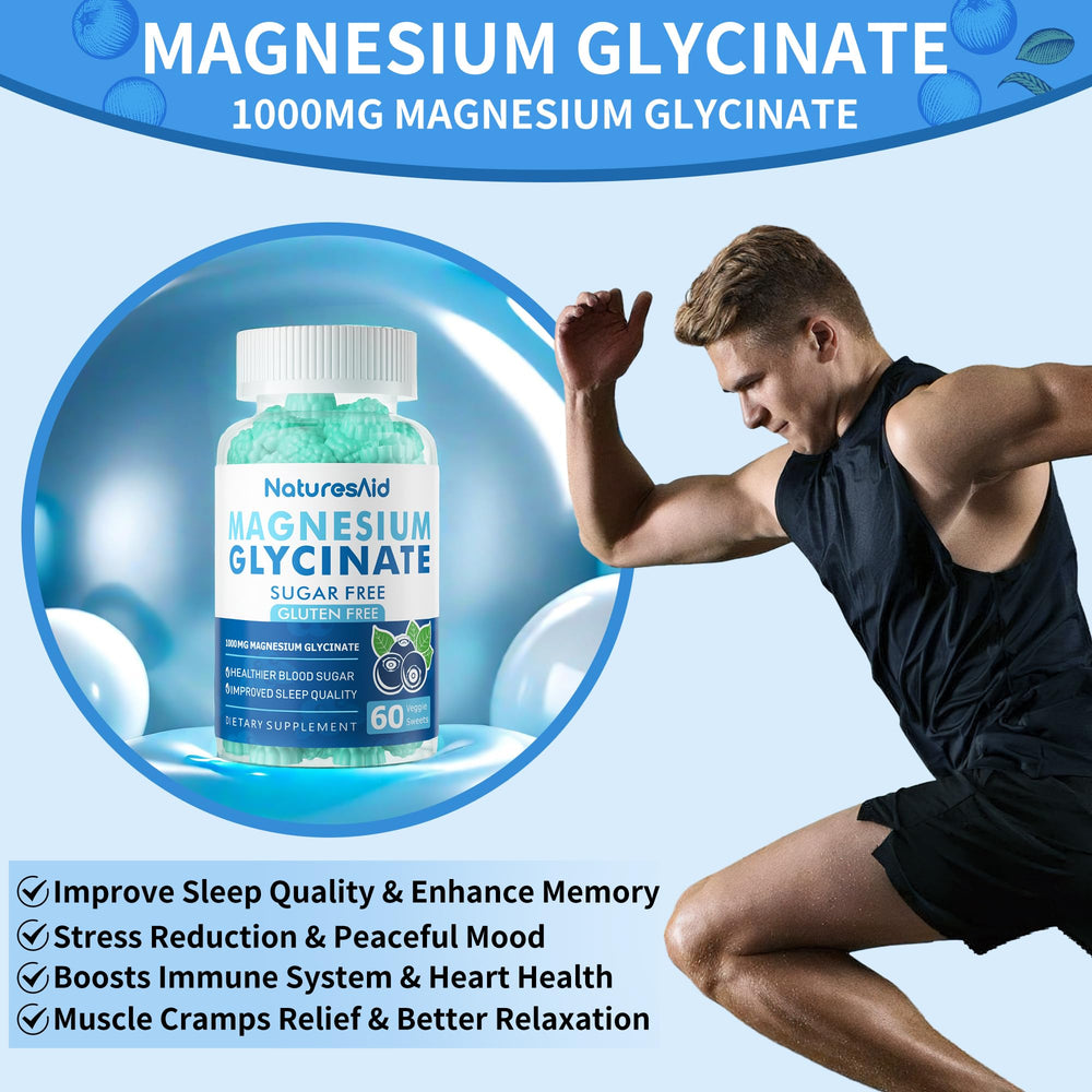 Two-pack box packaging for magnesium glycinate gummies