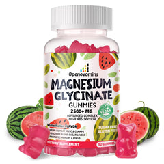 Magnesium Glycinate Gummies bottle labeled 2500mg