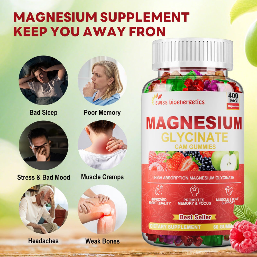 Raspberry flavor magnesium glycinate gummy close-up