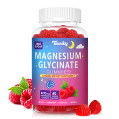 Close-up of a Raspberry Magnesium Glycinate Gummy