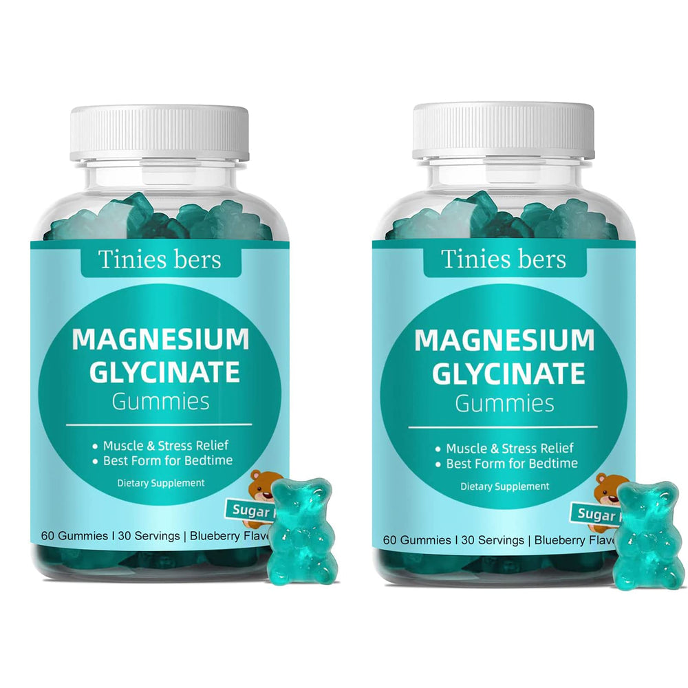 Front view of Magnesium Glycinate Gummies bottle with 120-count