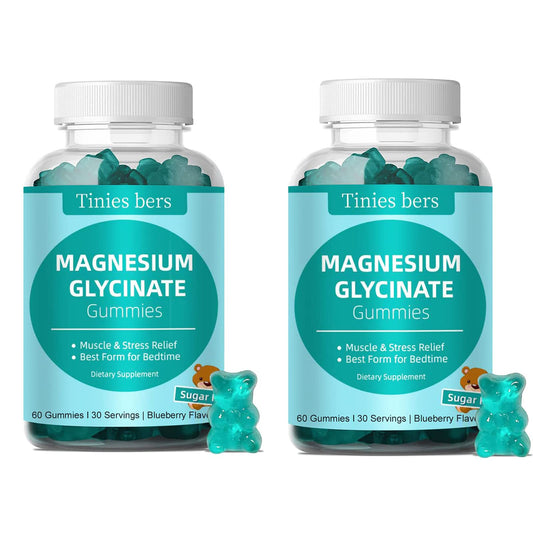 Front view of Magnesium Glycinate Gummies bottle with 120-count