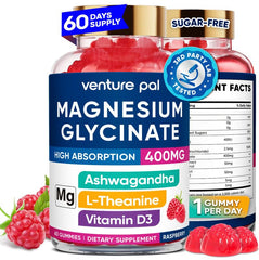 60-day supply magnesium glycinate gummies bottle front view