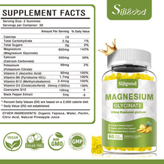 Gummies serving showing 600mg magnesium glycinate