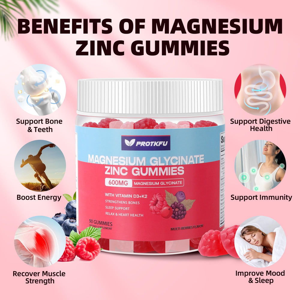Gluten-free and vegan magnesium glycinate gummies