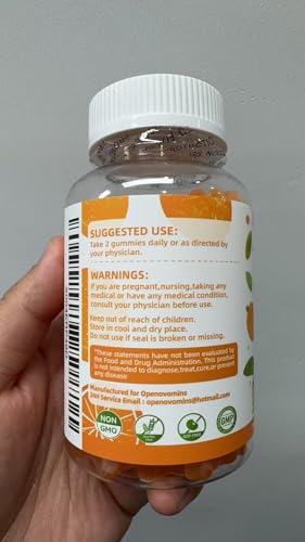 Close-up of orange magnesium gummies showing chewy texture