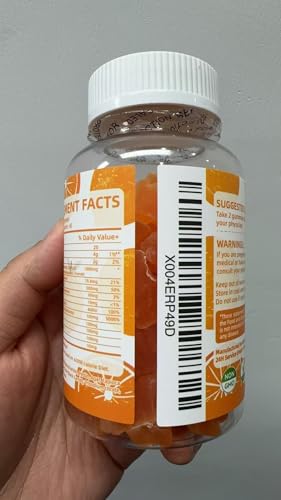 Nutrition label highlighting vitamins D, B6 and CoQ10