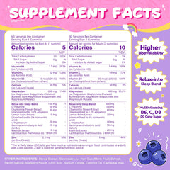 Blueberry flavor gummies for adults and children 4+
