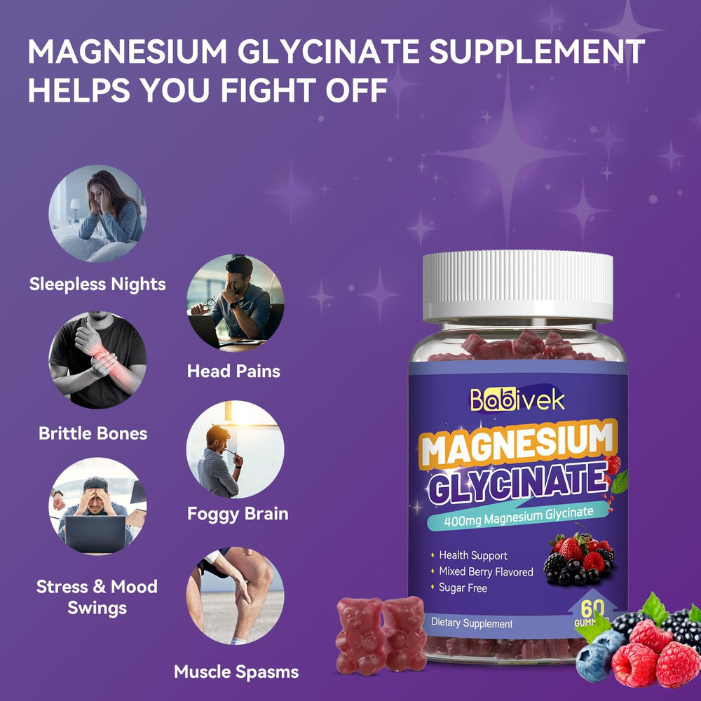 Gummies highlighting calcium and potassium minerals