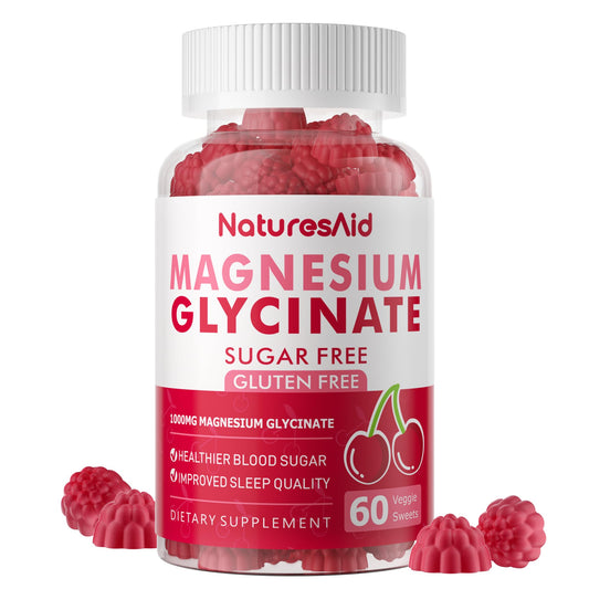 Magnesium Glycinate Gummies cherry flavor - front view