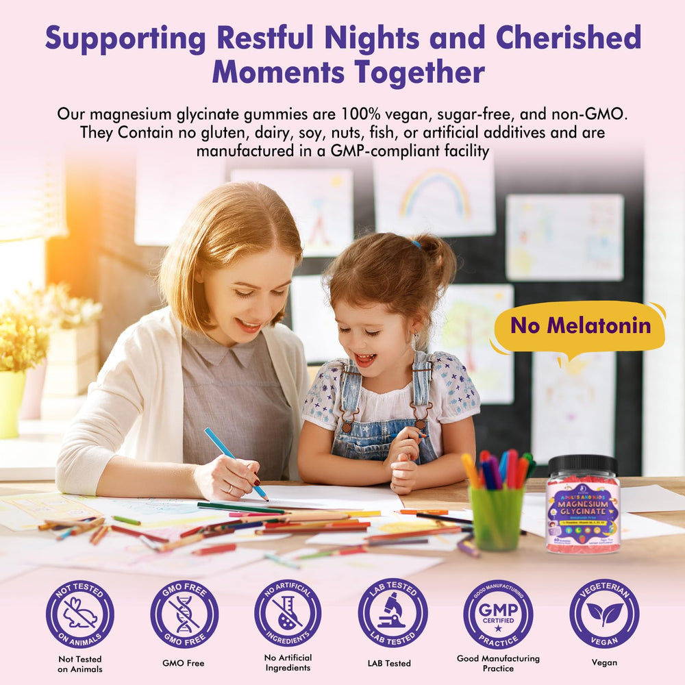 Gummies designed for kids 4+ and adults