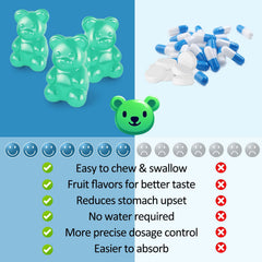 Pectin-based vegan Magnesium Glycinate Gummies packaging