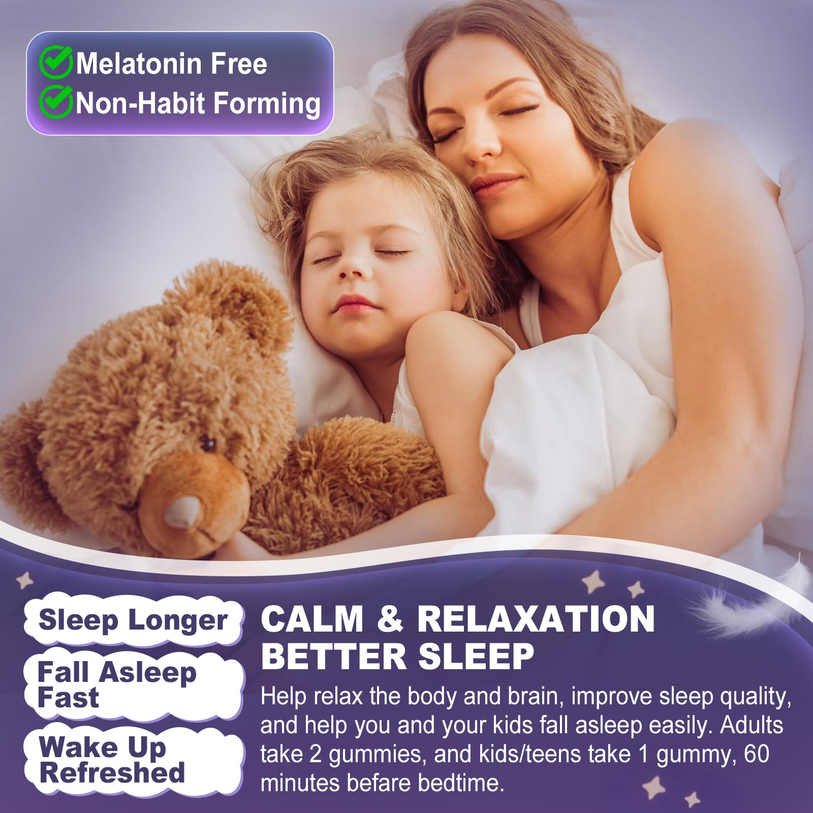 No melatonin in gummies for natural sleep support