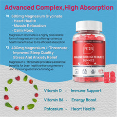 Nutrition breakdown: 600mg Magnesium Glycinate + 400mg Magnesium L-Threonate per serving