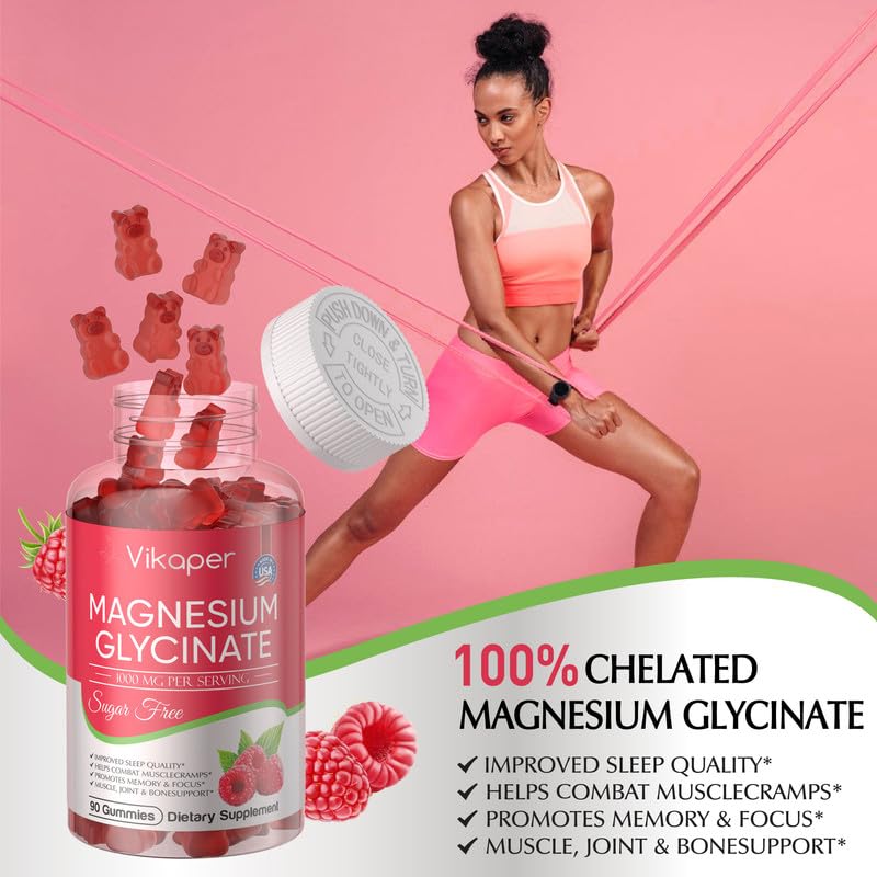 Ingredients of Magnesium Glycinate Gummies Raspberry flavor