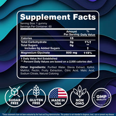 Gummies for women and kids magnesium glycinate 60 count