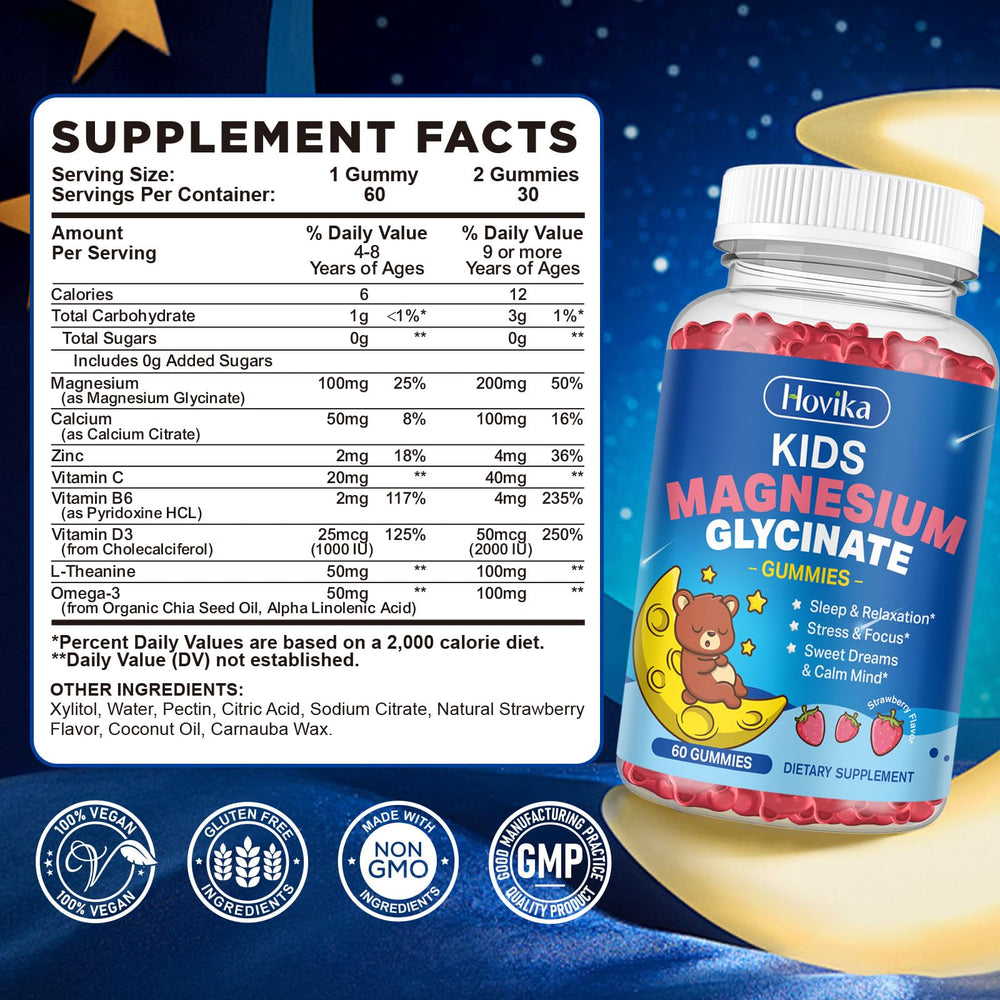 Close-up of strawberry-flavored gummies for kids