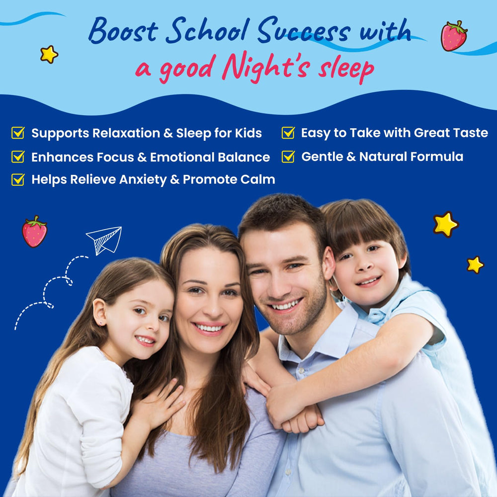 Relaxed child at bedtime for calm sleep