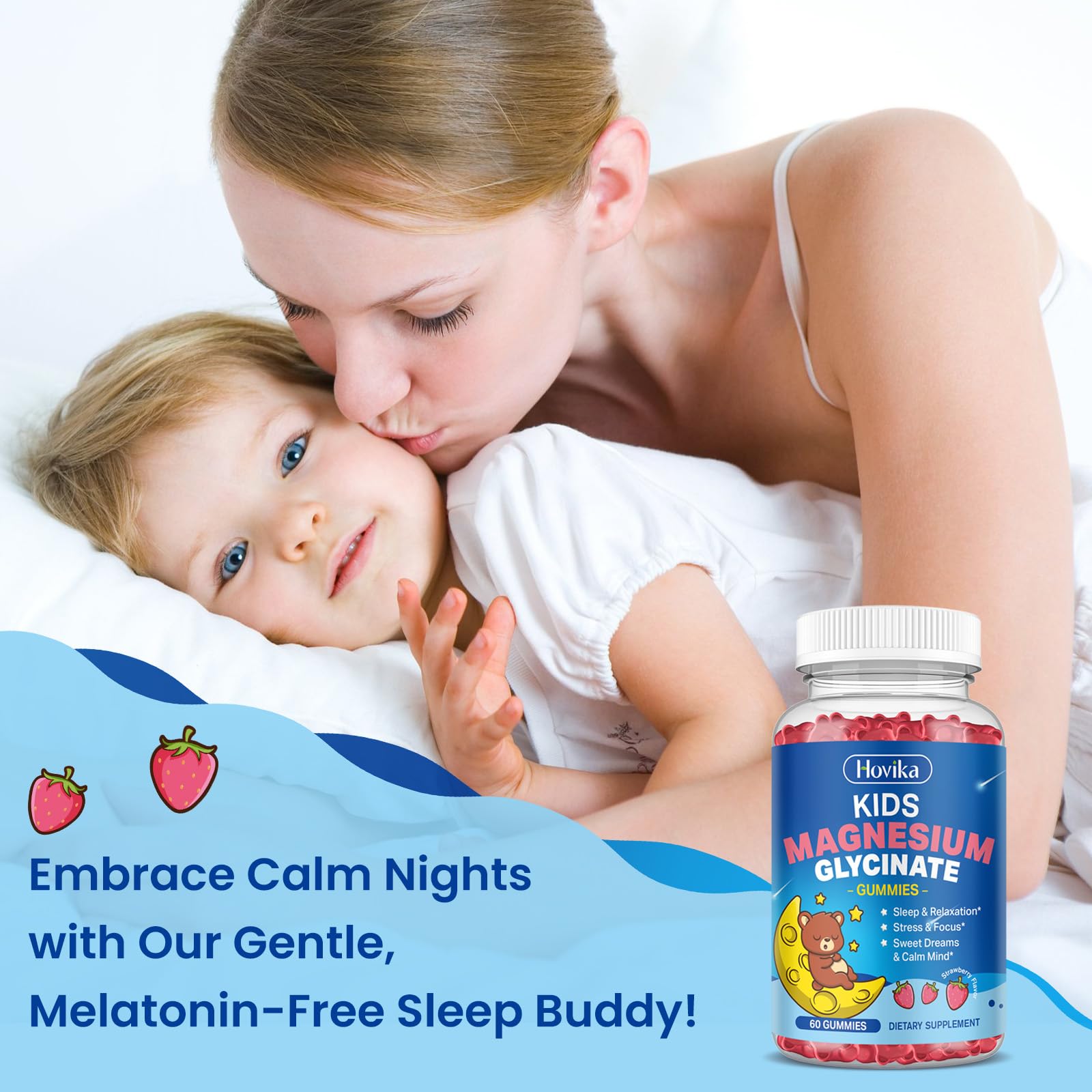 Sugar-free strawberry gummies packaging