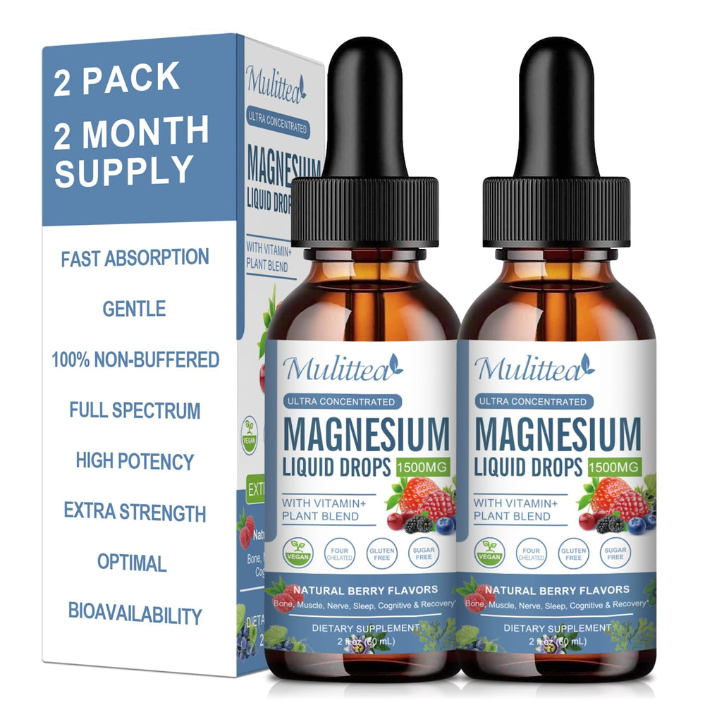 Bottle of Magnesium Glycinate Liquid Drop – sugar-free formula