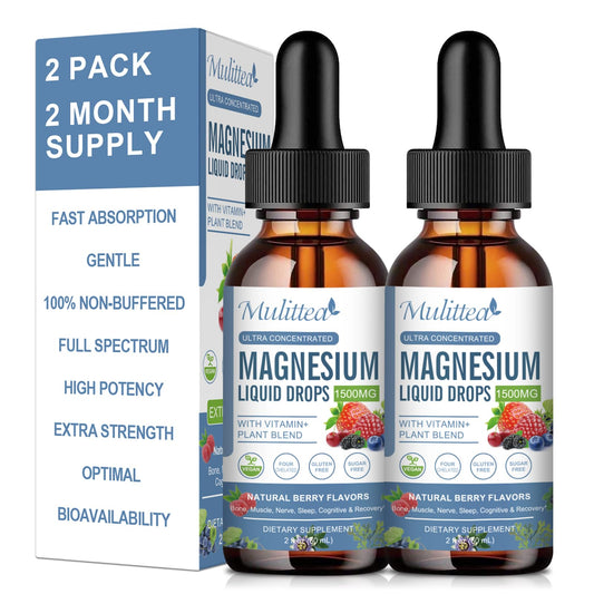 Bottle of Magnesium Glycinate Liquid Drop – sugar-free formula