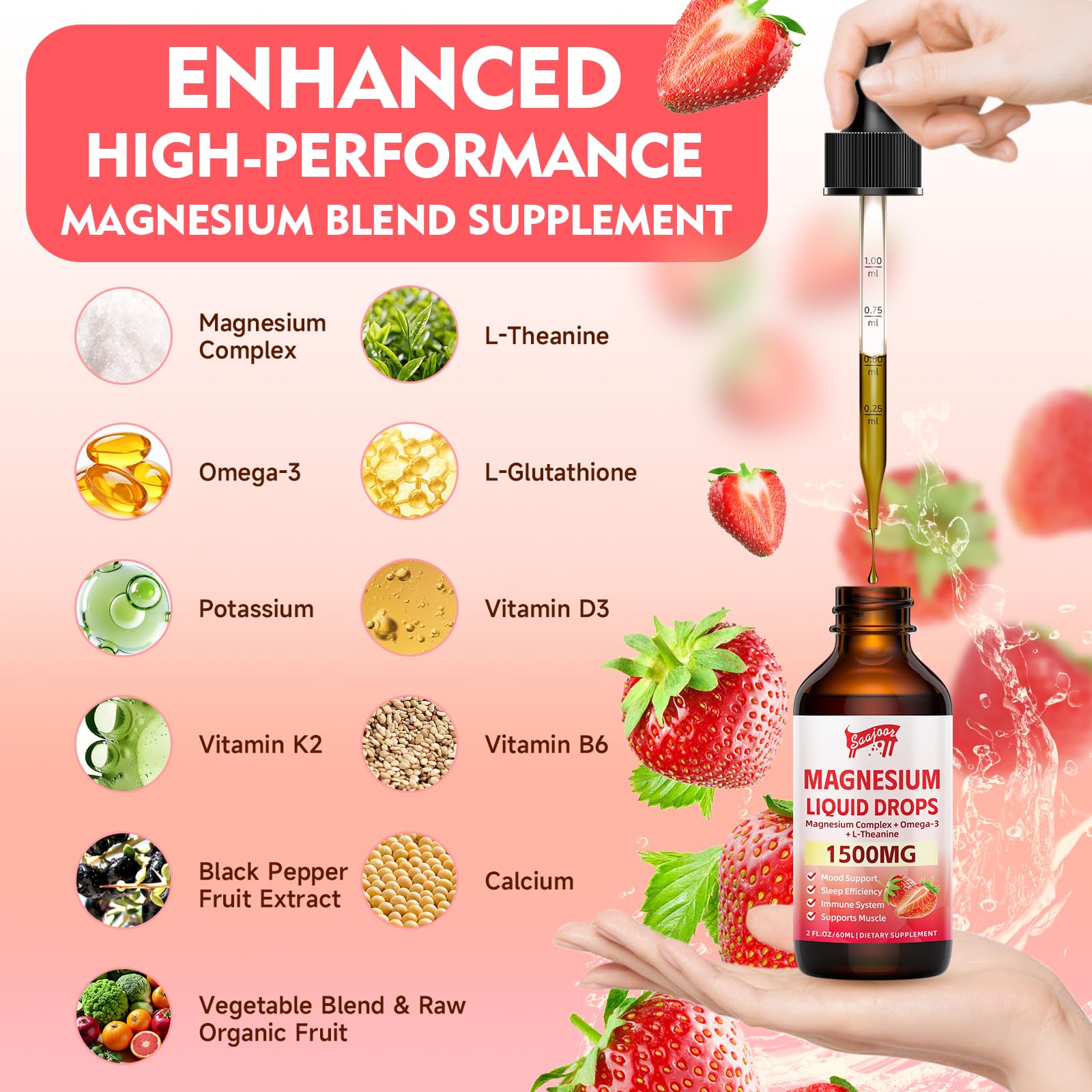 Side view of 4 oz bottle with product label