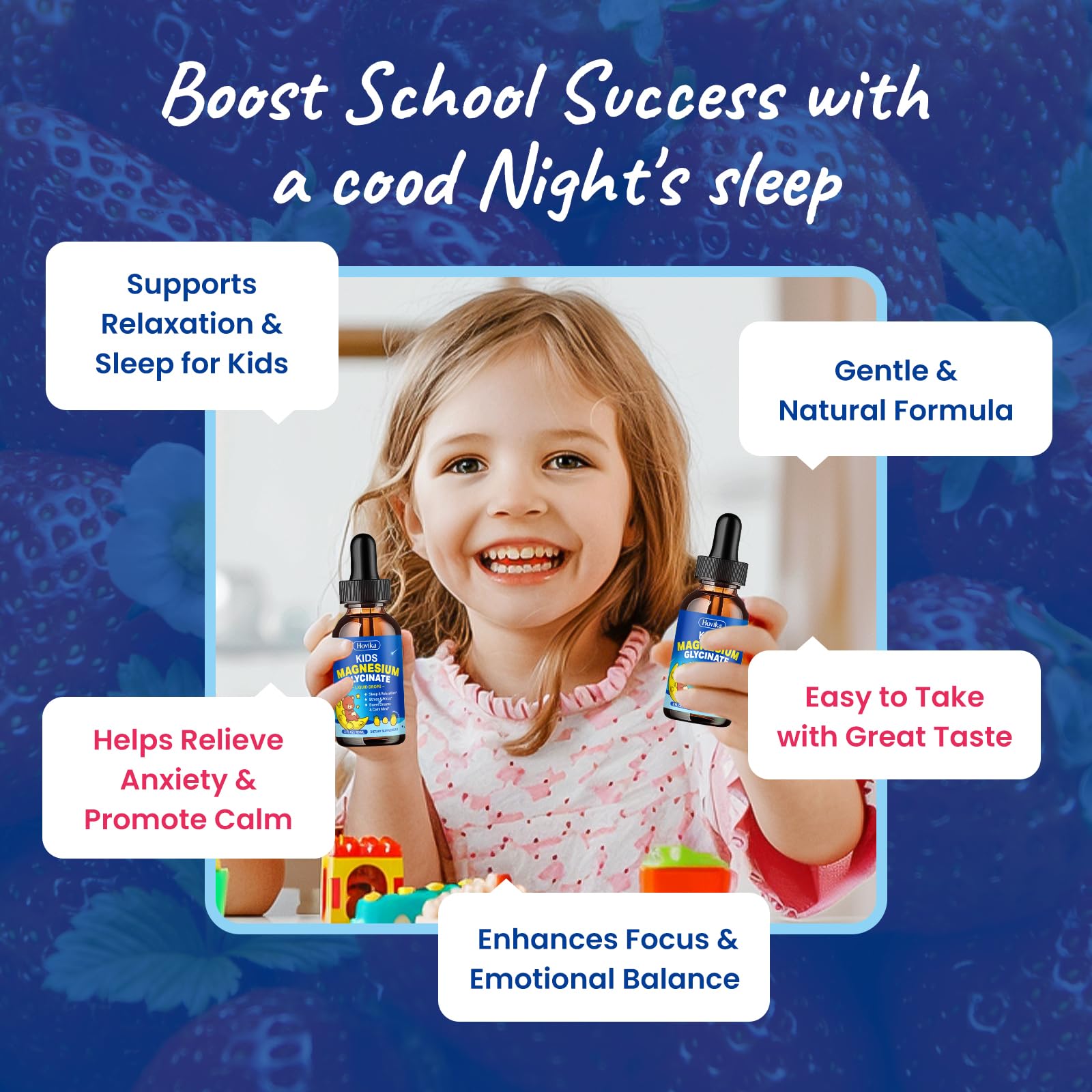 Supplement facts showing Vitamin D3 and Zinc