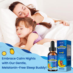 2 oz lemon-flavored magnesium glycinate liquid bottle on countertop