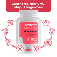 Odorless and easy-to-swallow magnesium glycinate capsules